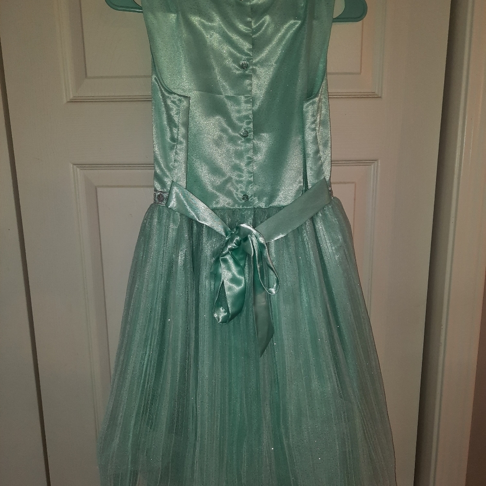 Nanette Kids formal dress pale turquoise size 16 girls - Picture 3 of 8